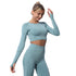 Conjunto de Roupas de Yoga Sem Costuras Tricotadas - Conforto e Estilo em Cada Pose - O Retalho