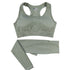 Conjunto Leggings de Cintura Alta e Top Crop Fitness Esportivo - O Retalho