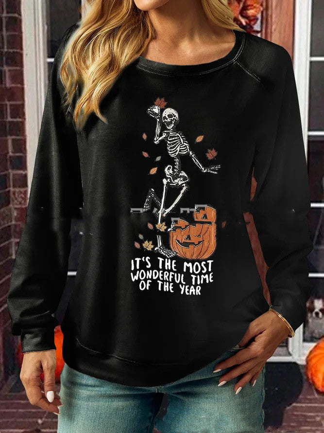 Blusa de Manga Longa com Gola Redonda - O Retalho