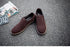 Sapatos casuais de couro masculino, adequados para lazer - O Retalho