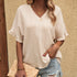Blusa de manga curta solta - O Retalho
