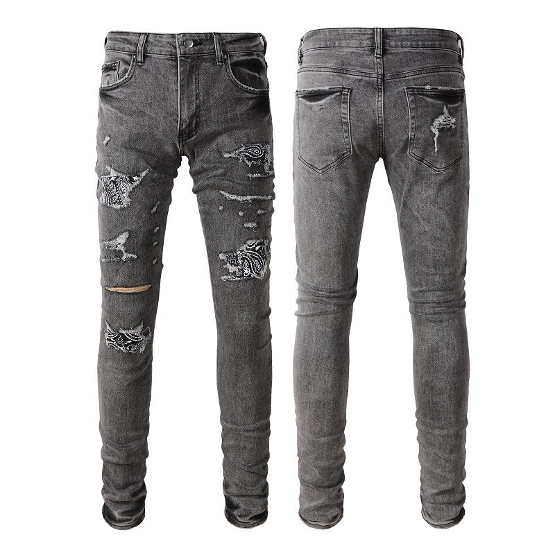 Calças Jeans Skinny Slim-fit com Elasticidade - O Retalho