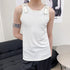 Summer Leather Shoulder Strap Design Men's Vest - O Retalho