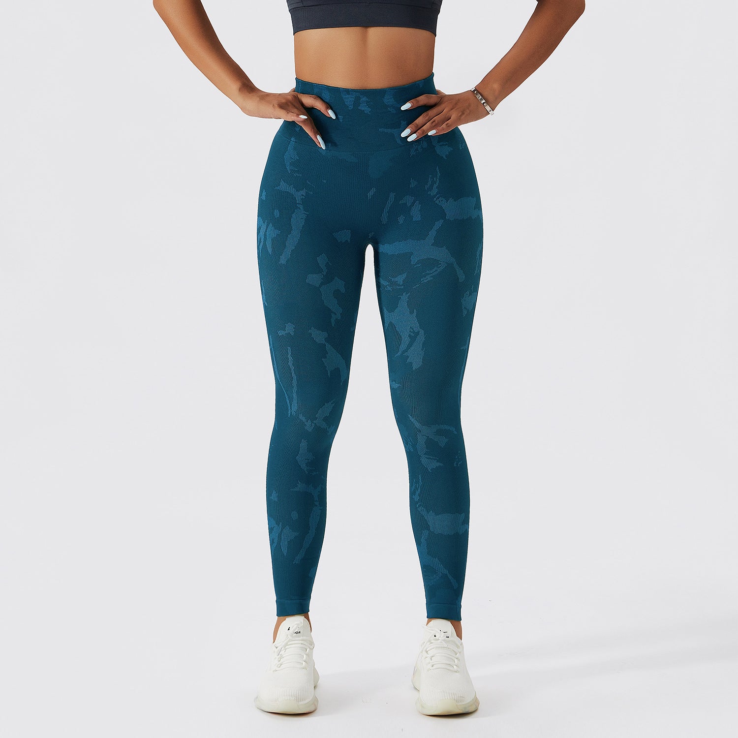 Calça de Fitness Camuflada com Rápida Secagem para Mulheres em Movimento - O Retalho