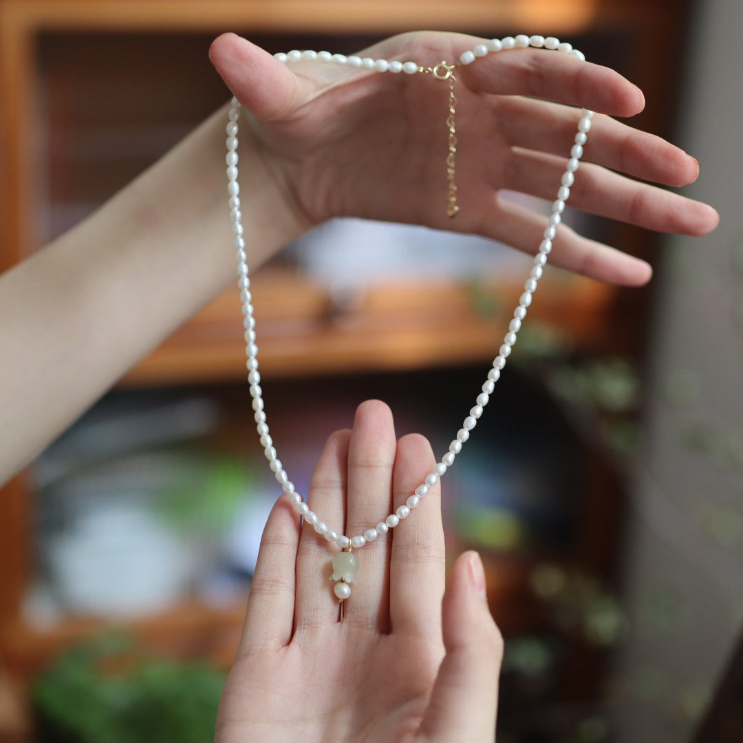 Colar de pérolas duplas para mulheres - O Retalho