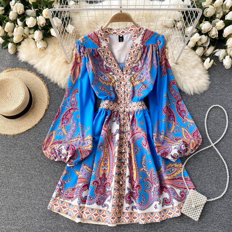 Vestido Estilo Estampado de Verão - O Retalho