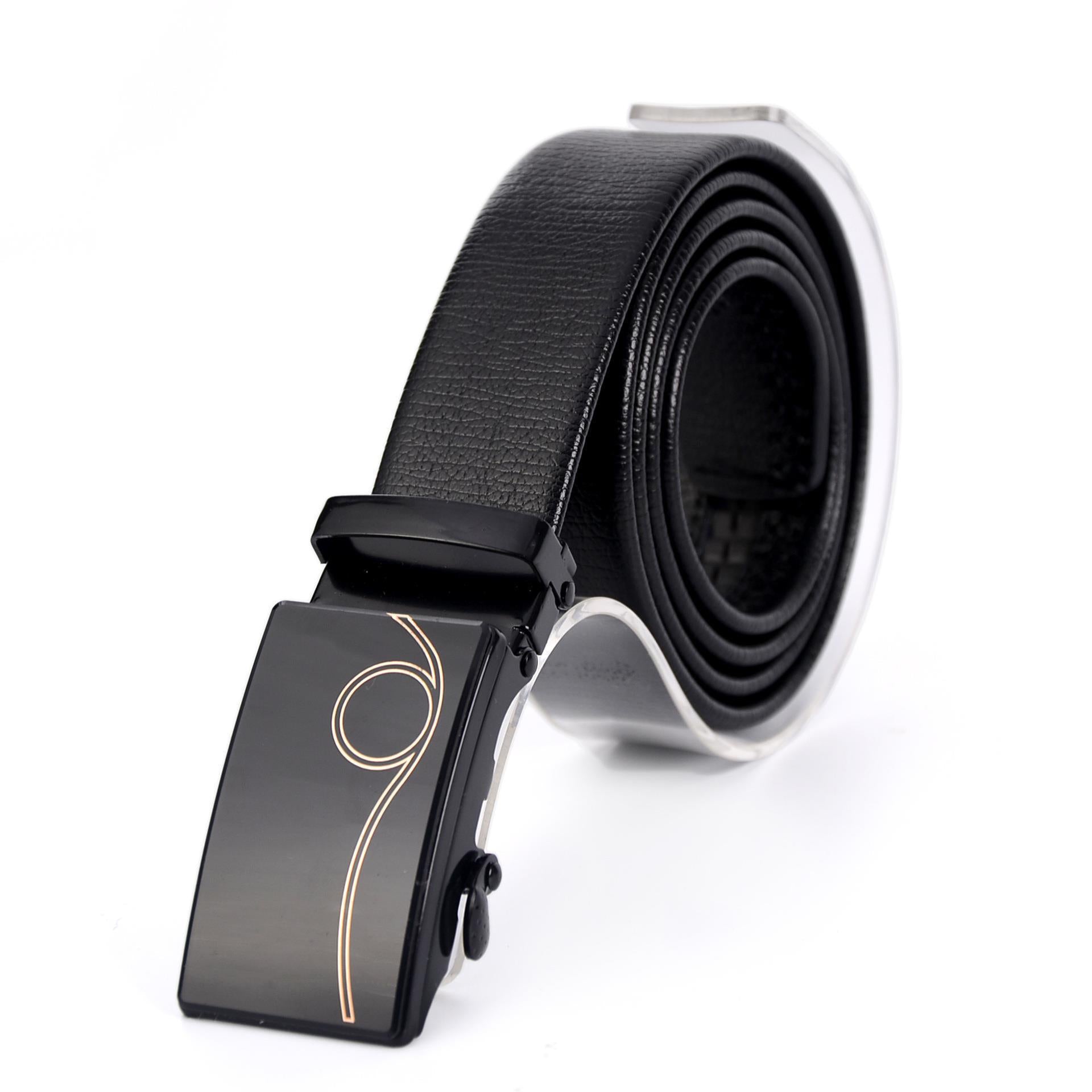 cinto masculino casual com fivela automática - O Retalho