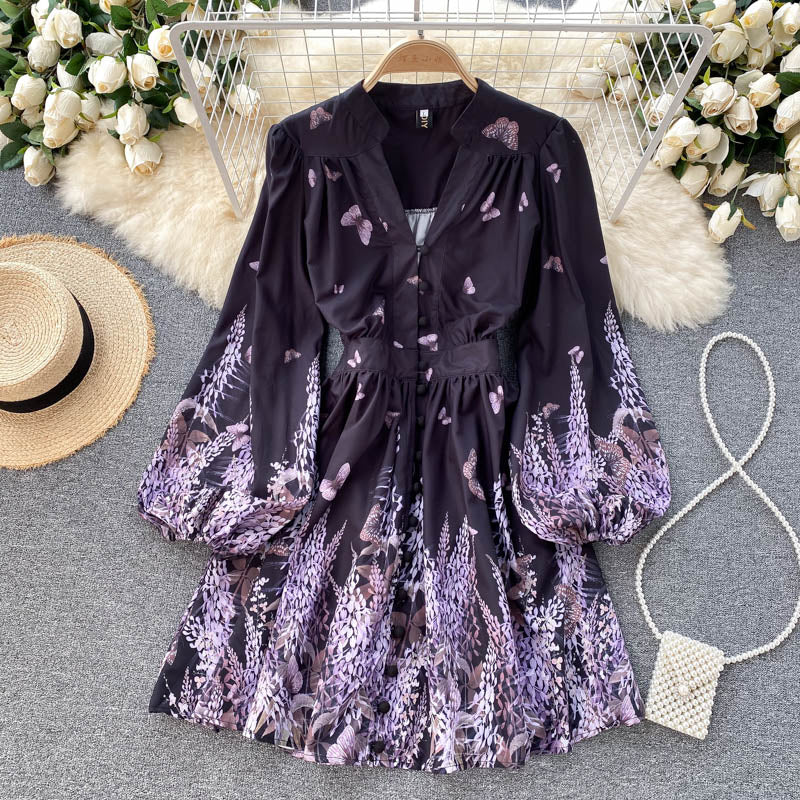 Vestido Estilo Estampado de Verão - O Retalho