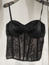 Crop top de renda bordada - O Retalho