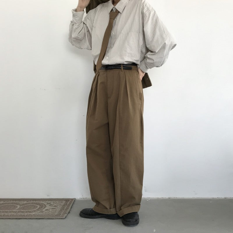 Gravata Japonesa Clássica Cáqui Versátil Vintage - O Retalho