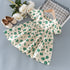 vestido infantil de princesa estilo de floral e de algodão - O Retalho