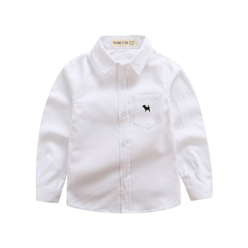 Camisas infantis de manga comprida para meninos - O Retalho