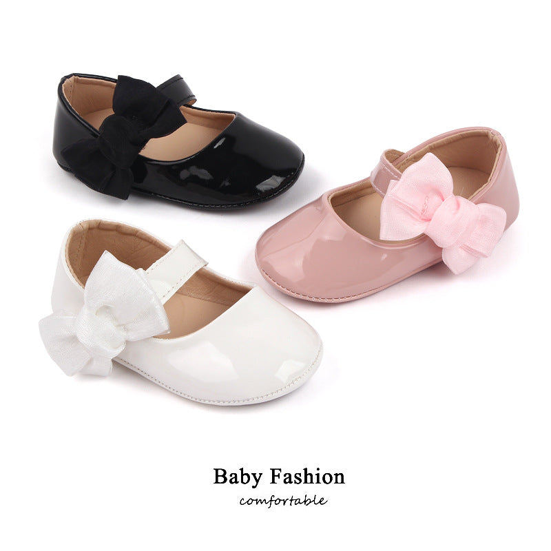 Sapatos infantis fofos de couro para meninas - O Retalho