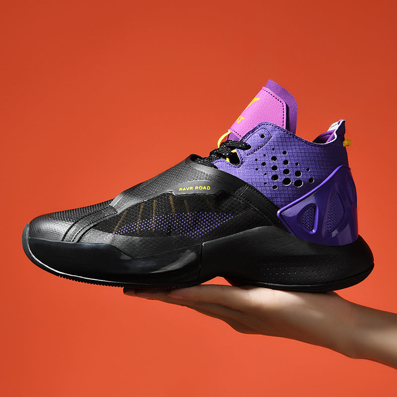 Tênis de basquete com sola grossa de velcro de alta qualidade para outono e inverno para homens - O Retalho