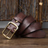 Cinto masculino de couro vintage envelhecido - O Retalho
