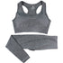 Conjunto Leggings de Cintura Alta e Top Crop Fitness Esportivo - O Retalho