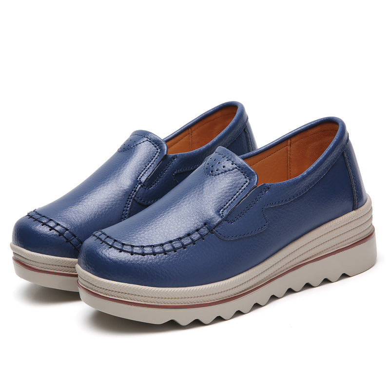 Sapatos casuais para mulheres em couro - O Retalho