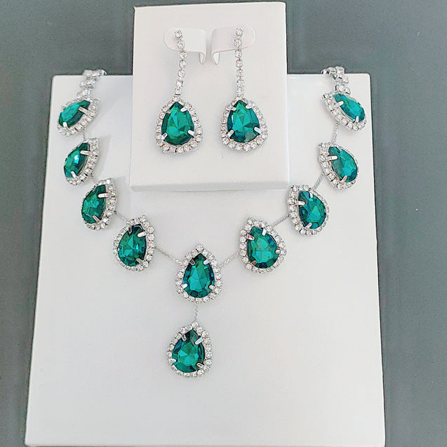 Colar de Zircônia Azul para Mulheres - O Retalho