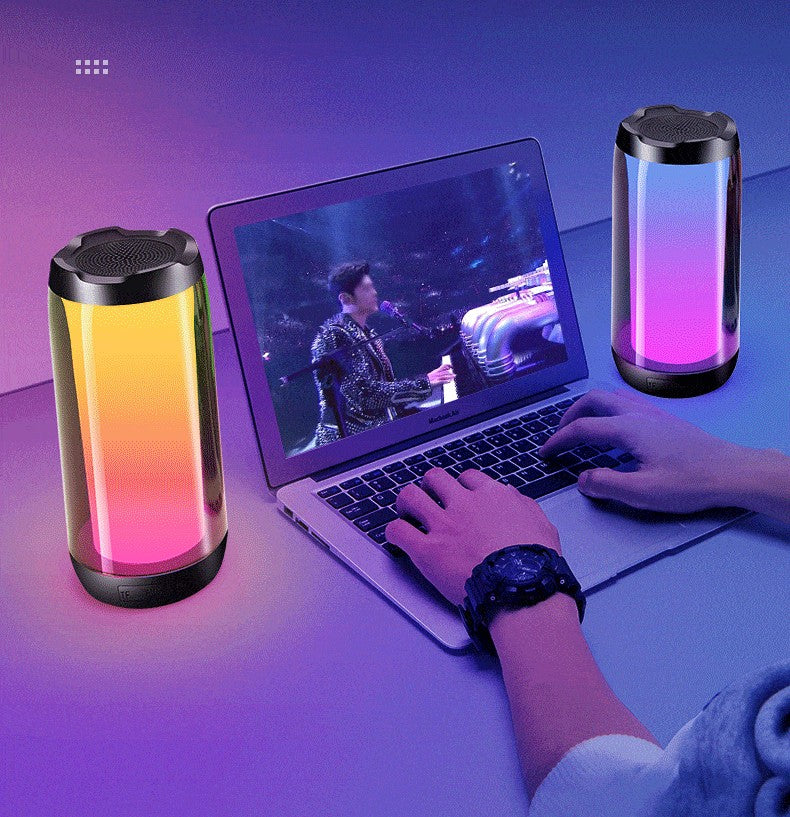 Luz ambiente atmosférica para casa com acesso a alto-falante bluetooth inteligente - O Retalho