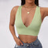 Crop top Decote Em V - O Retalho