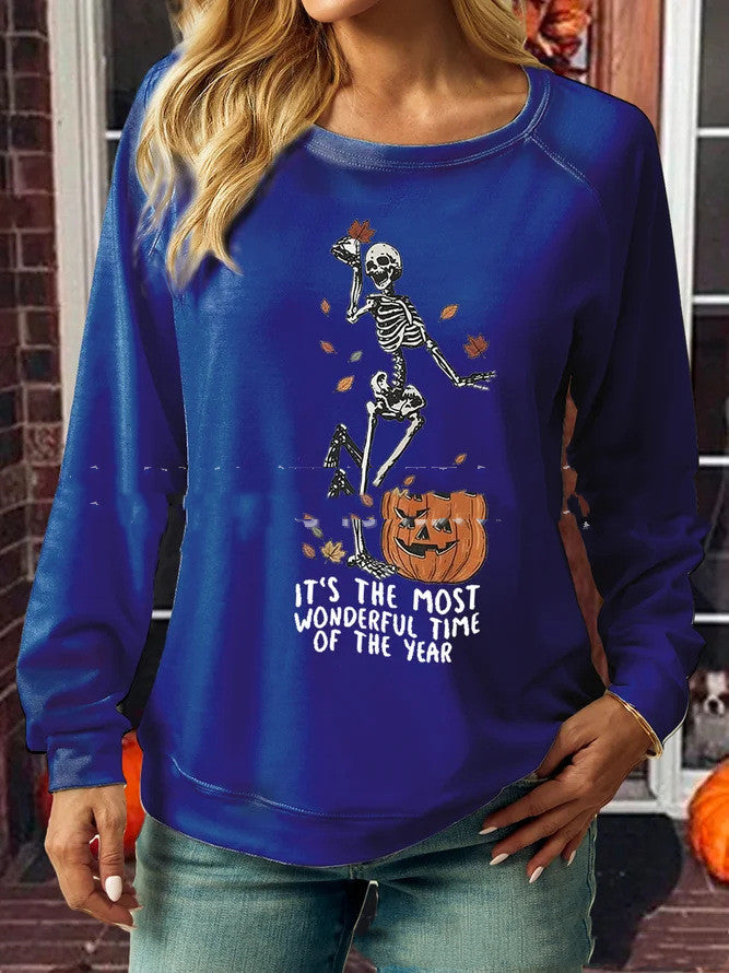 Blusa de Manga Longa com Gola Redonda - O Retalho