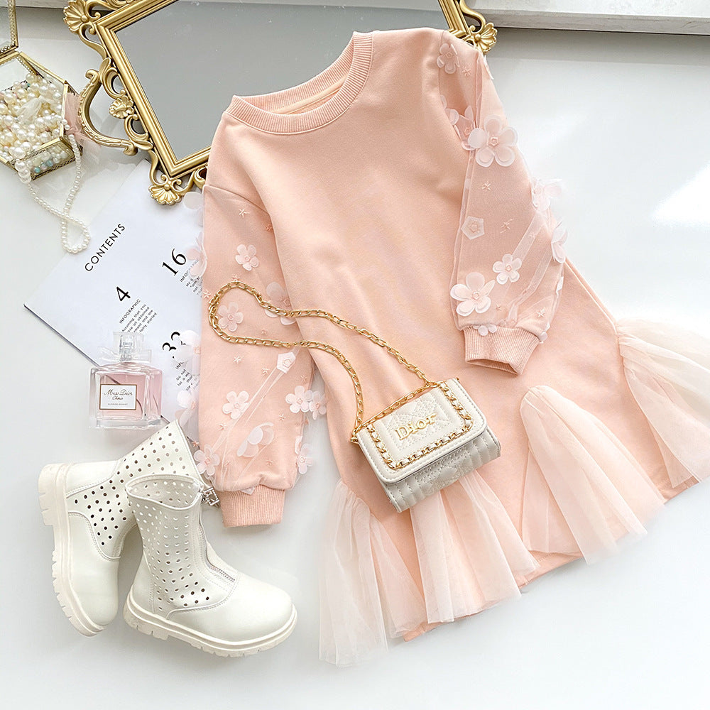 vestido suéter elegante infantil - O Retalho