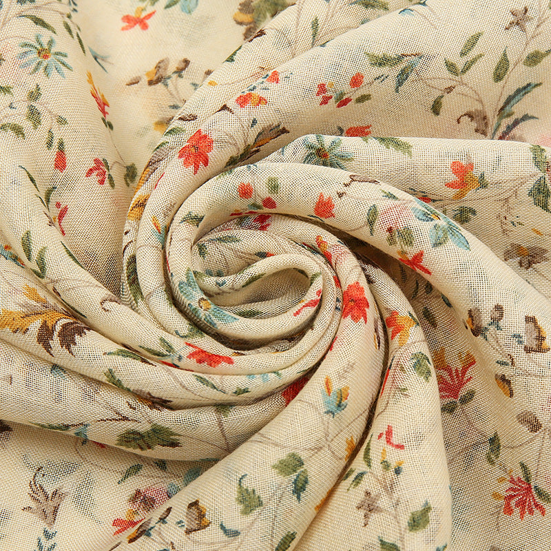 Women's Fashionable Sun-proof Soft Sunscreen Decorations Silk Scarf - O Retalho