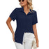 camisa casual com decote em V - O Retalho