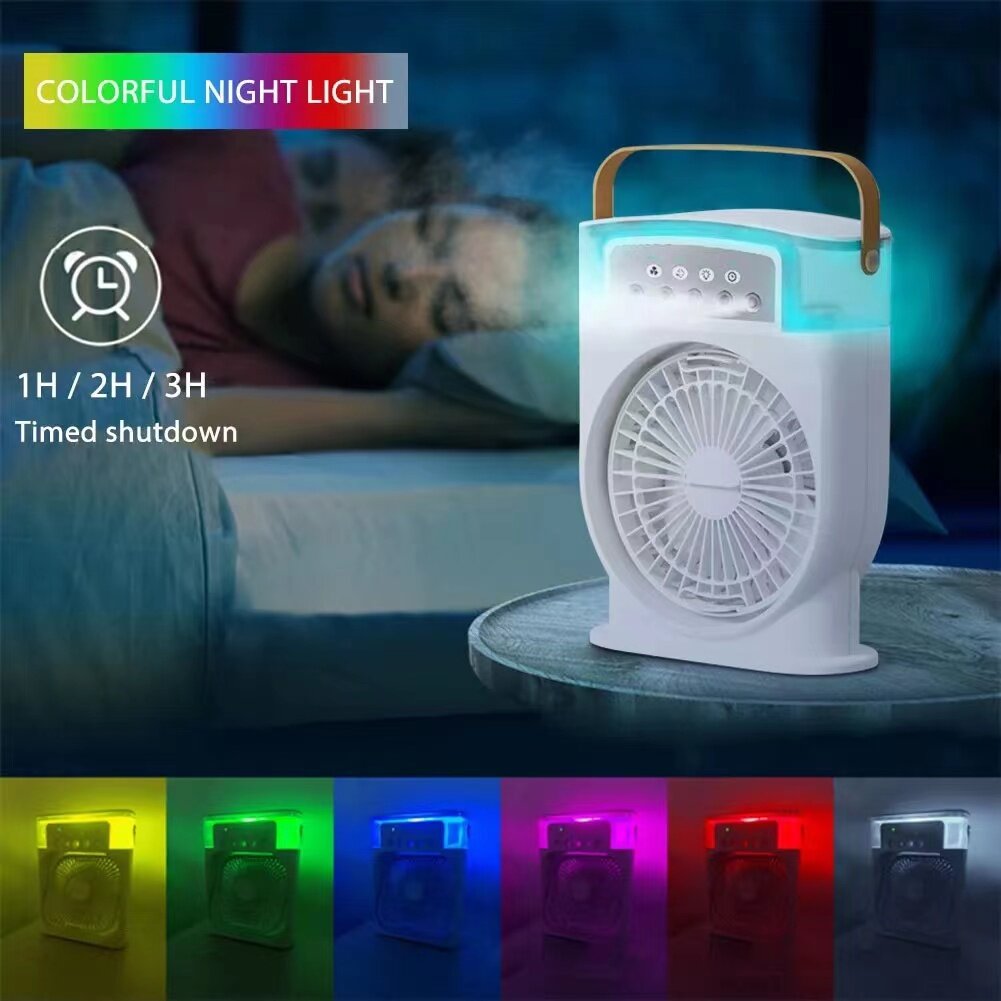Ar-Condicionado Portátil USB com Ventilador de Refrigeração❄️🌈💨 - O Retalho