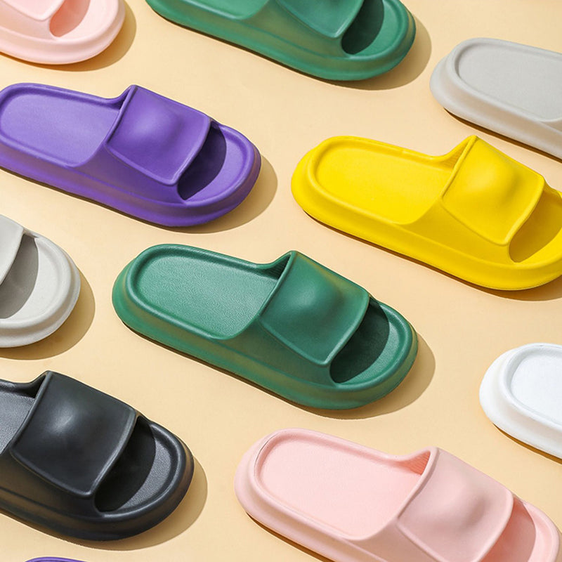 Chinelos macios EVA Home Shoes para mulheres e homens chinelos de banheiro antiderrapantes - O Retalho