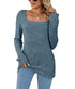 Blusa manga longa casual - O Retalho