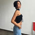 Crop top sem mangas sem alças - O Retalho