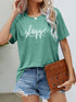 Camiseta Estampada com Mangas Curtas - O Retalho