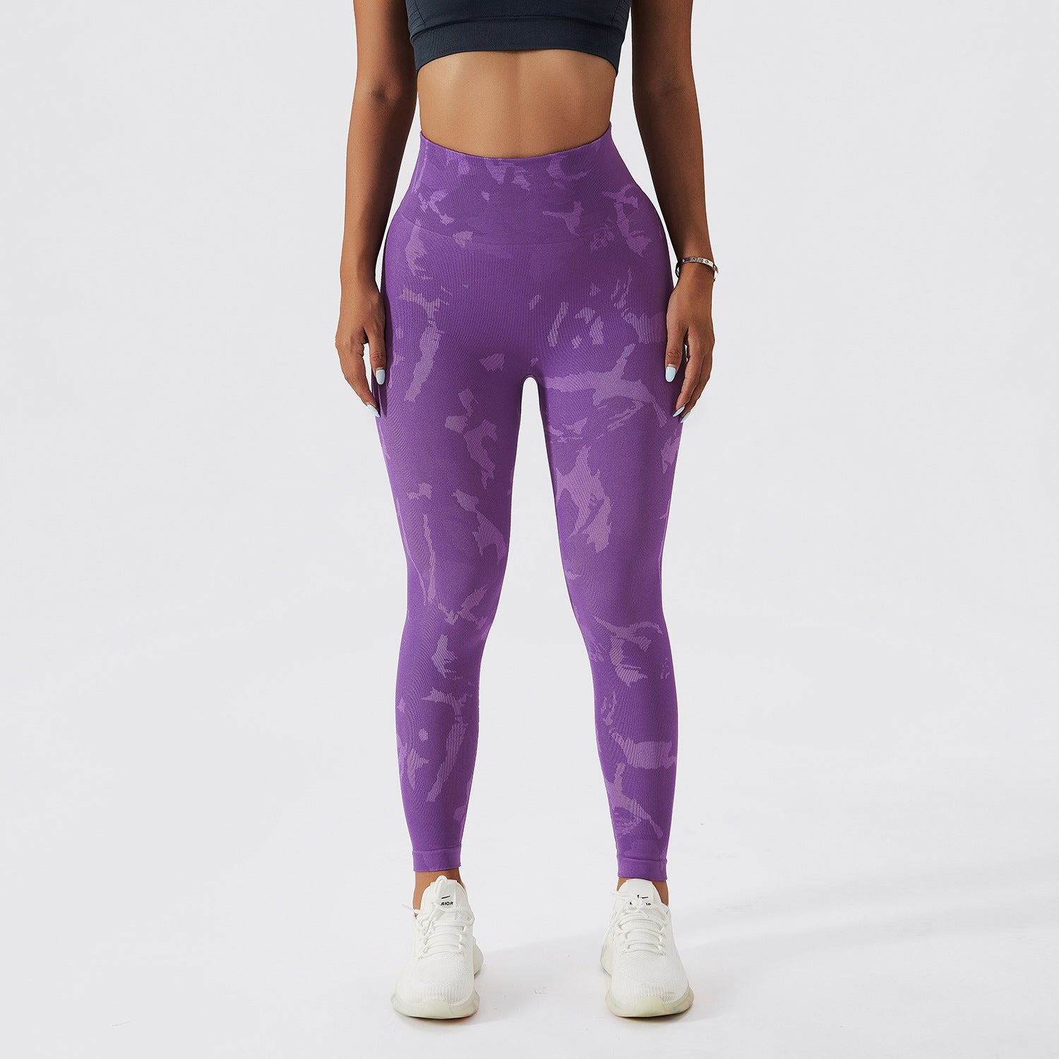 Calça de Fitness Camuflada com Rápida Secagem para Mulheres em Movimento - O Retalho