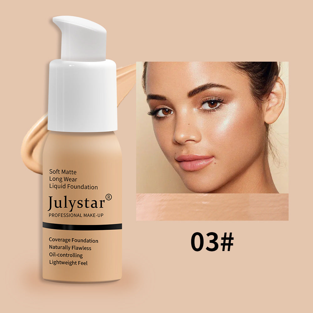Waterproof Lasting Non Take Off Makeup Concealer Liquid Foundation Beauty Makeup - O Retalho