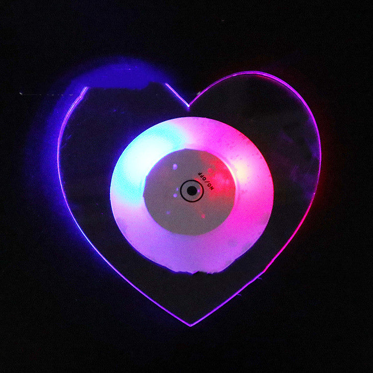 Porta-copo de LED em Acrílico com Cristal Emitindo Luz Luminosa para Bar de Coquetéis, Suporte para Caneca com Luz, Base Piscante para Decoração de Utensílios de Mesa. - O Retalho
