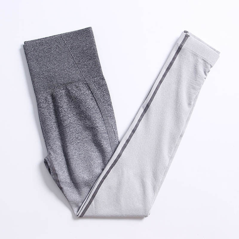 Conjunto de Roupas de Yoga Esportiva com Elástico e Gradiente para Mulheres: Conforto e Estilo para Seus Exercícios - O Retalho