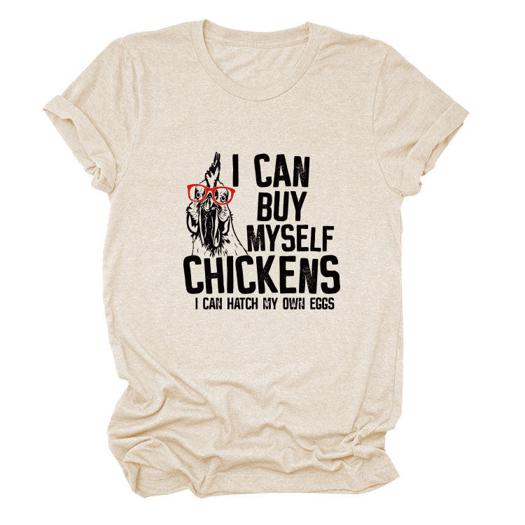 Printed Loose Short-sleeved T-shirt - O Retalho