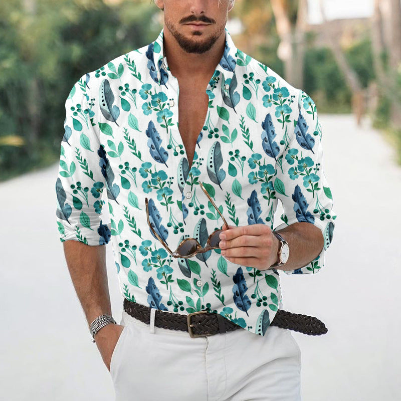 🌊Camisa Tropical Masculina Retrô - O Retalho
