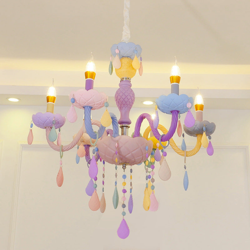 Luminárias de Quarto Macaron Crystal - O Retalho