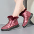 Winter Thick Plush Snow Boots With Side ZIpper High Top Platform Warm Cotton Shoes Women Solid Waterproof Fleece Walking Boot - O Retalho
