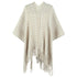 Polyester Yarn Crocheted Hollow Knitted Tassel Cape And Shawl Sweater Women's Cardigan - O Retalho