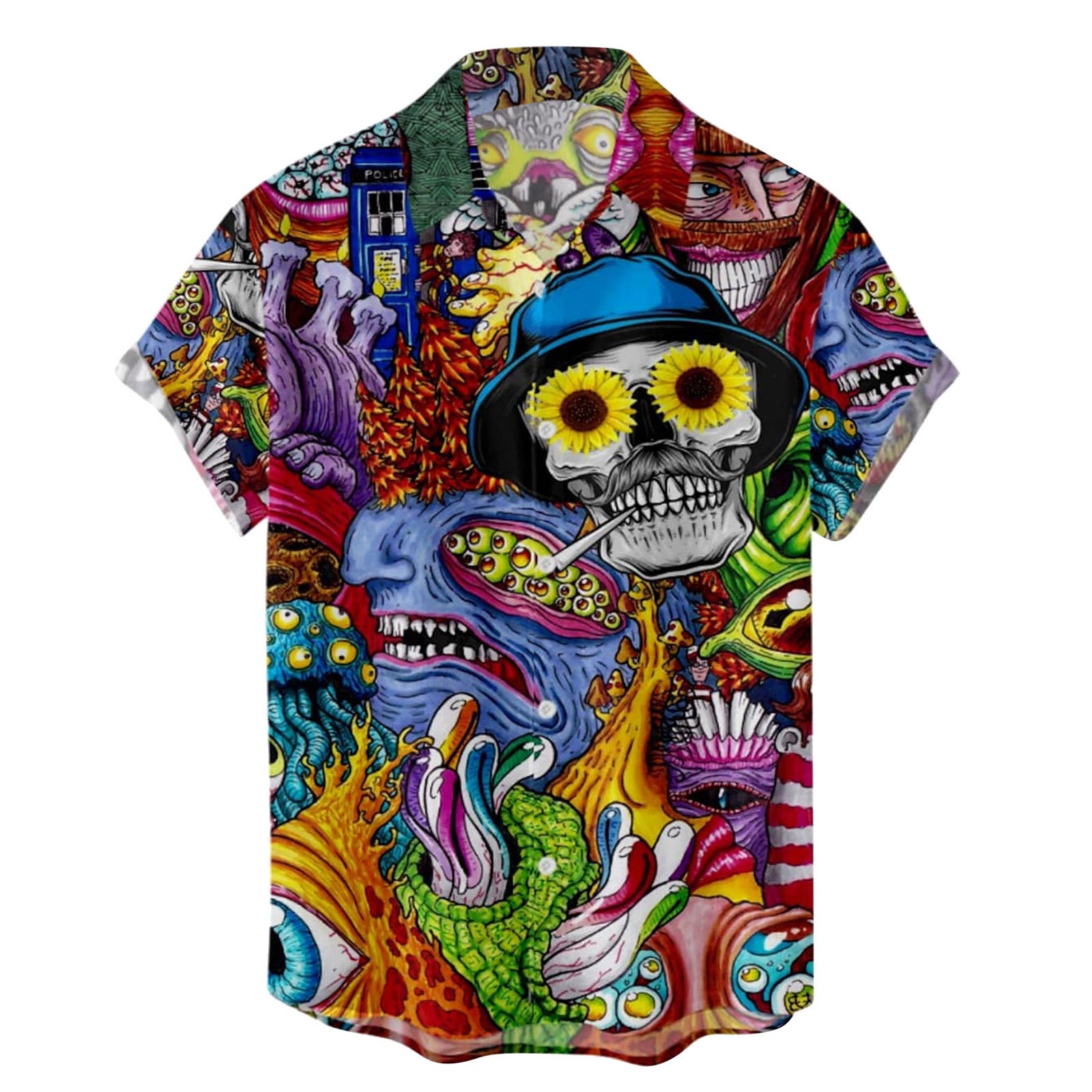 ☠️Camisa masculina de Halloween - O Retalho
