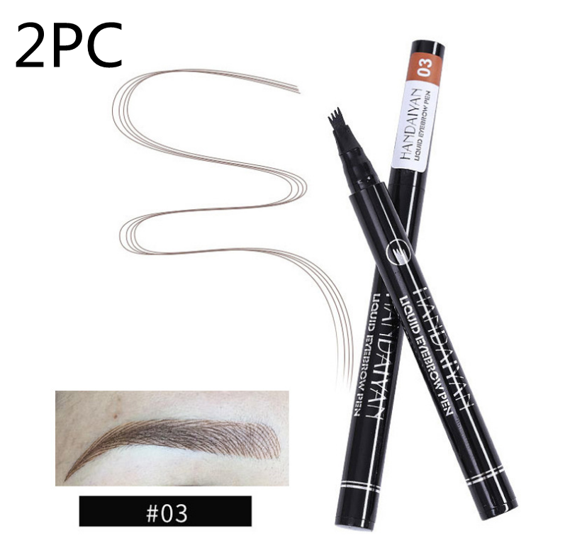Lápis de Sobrancelha Microblading à Prova d'Água com Ponta de Garfo - O Retalho