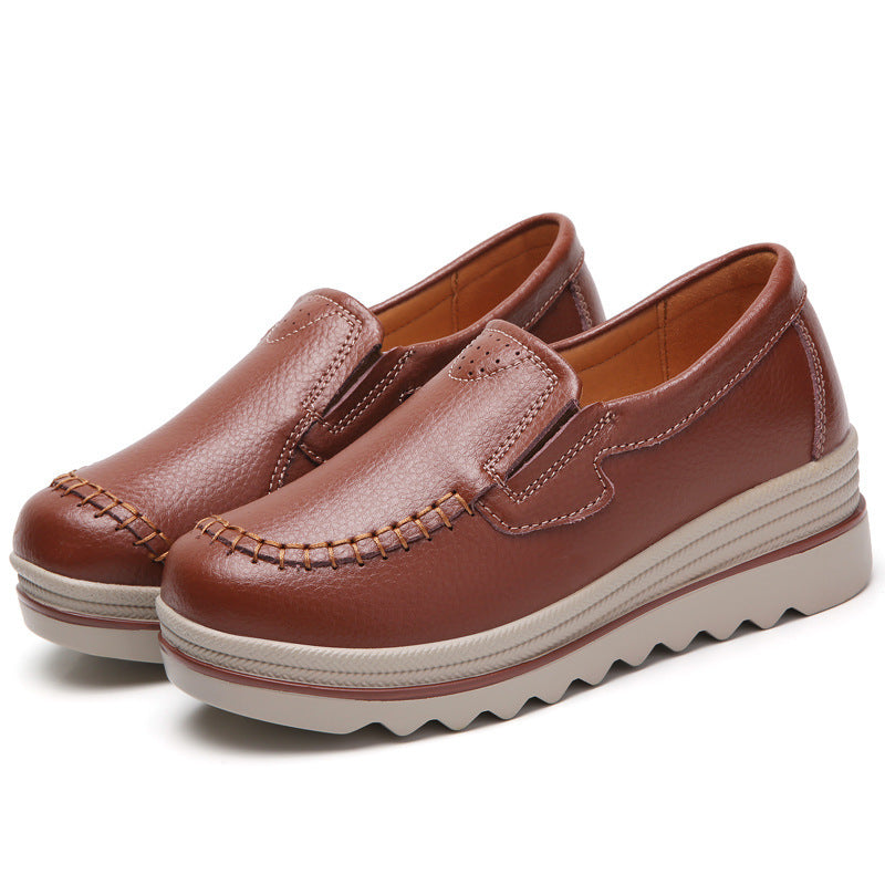 Sapatos casuais para mulheres em couro - O Retalho