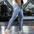 Calça Jeans Slim Rasgada - Moda Masculina Casual - O Retalho