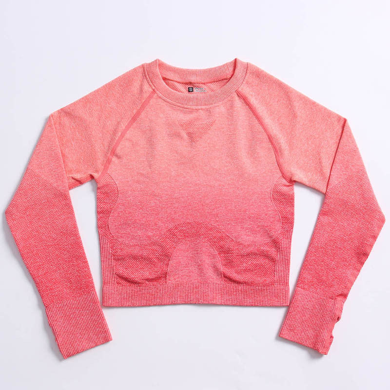 Conjunto de Roupas de Yoga Esportiva com Elástico e Gradiente para Mulheres: Conforto e Estilo para Seus Exercícios - O Retalho