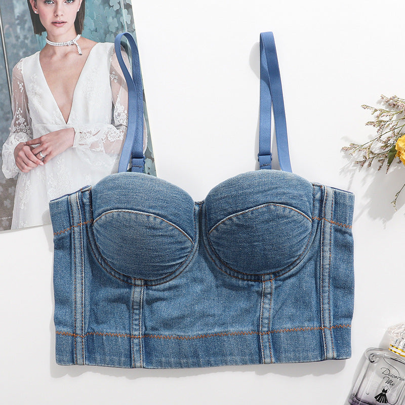 Top de ganga jeans - O Retalho