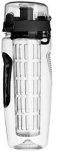 Garrafa de Água de 1000 ml Livre de BPA com Infusor de Frutas de Plástico - O Retalho