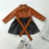 vestidos infantil de couro e elegante - O Retalho